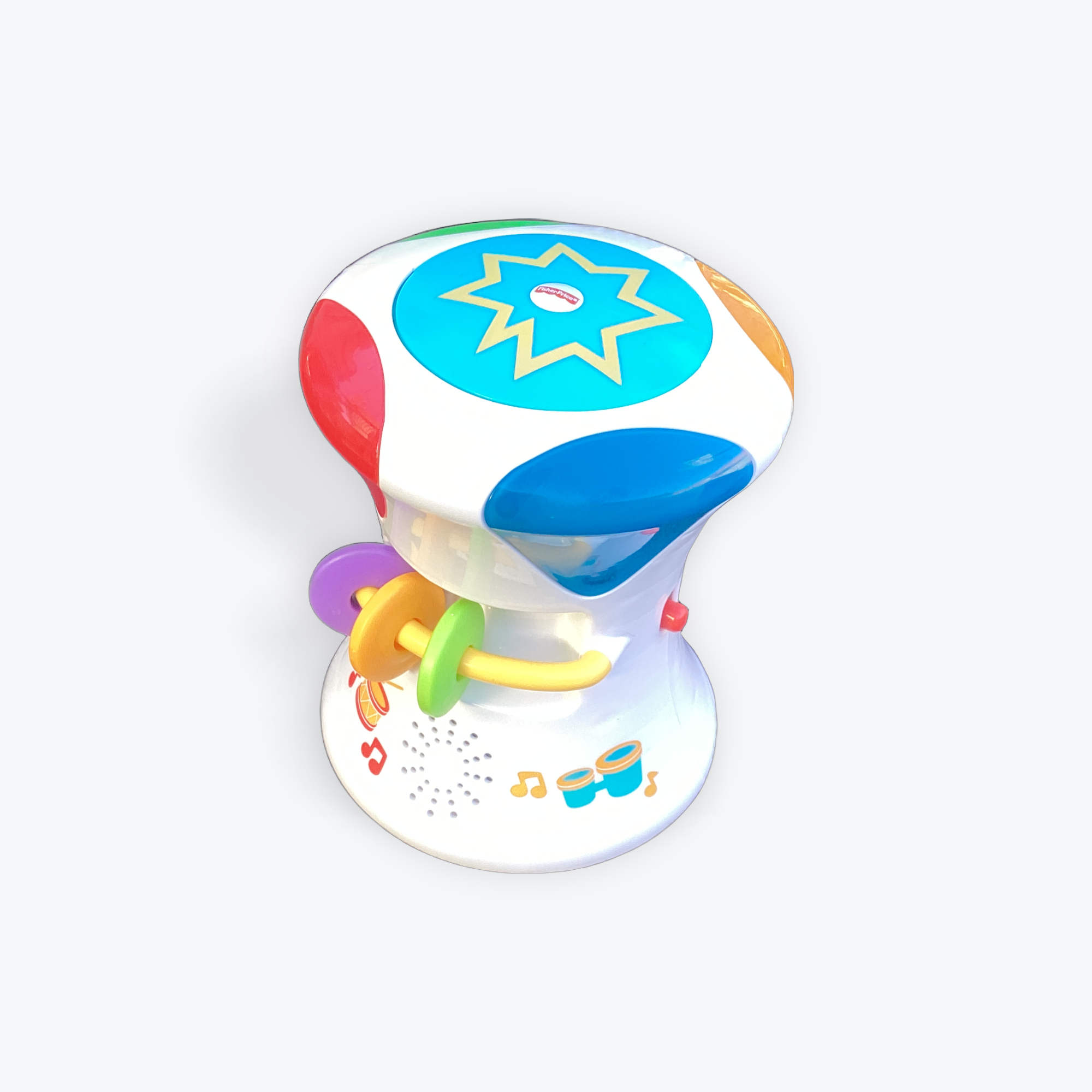 Fisher Price Bright Beat 2 in 1 Musical Drum Roll Merry Go Round Toys