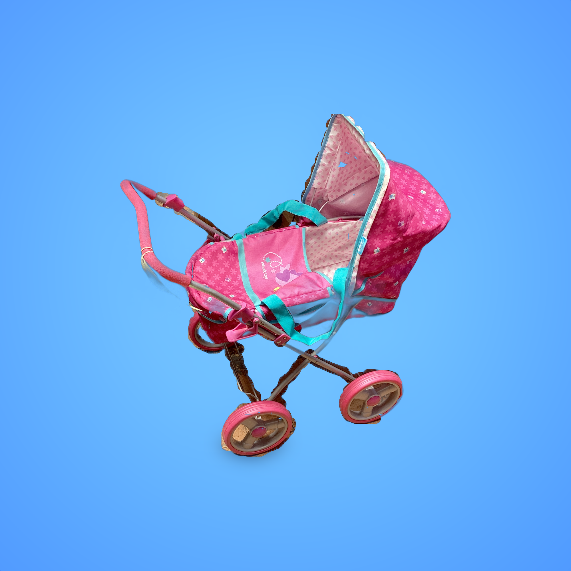 Hauck Pink collapsible pram